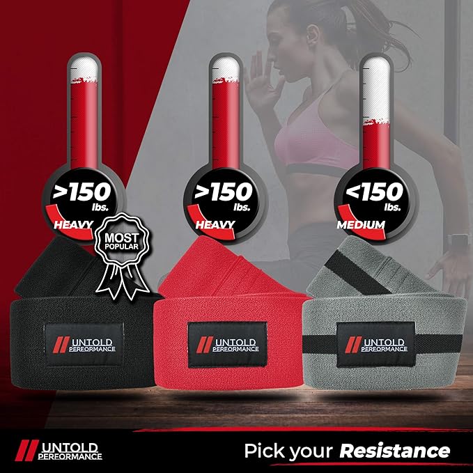 Heavy Resistance Bands - Hip Bands for Working Out, Premium Exercise Bands Resistance, Durable Resistance Bands for Strength, Flexibility & Glute Workouts