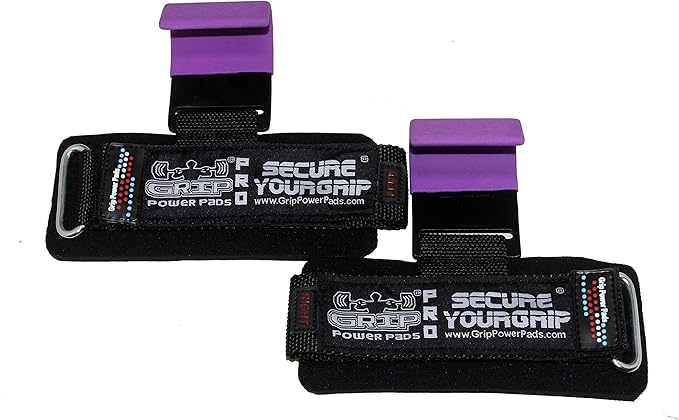 Weight Lifting Rod Hooks Heavy Duty Wrist Wraps Power Weight Lifting Training Gym Grips Straps Set of 2