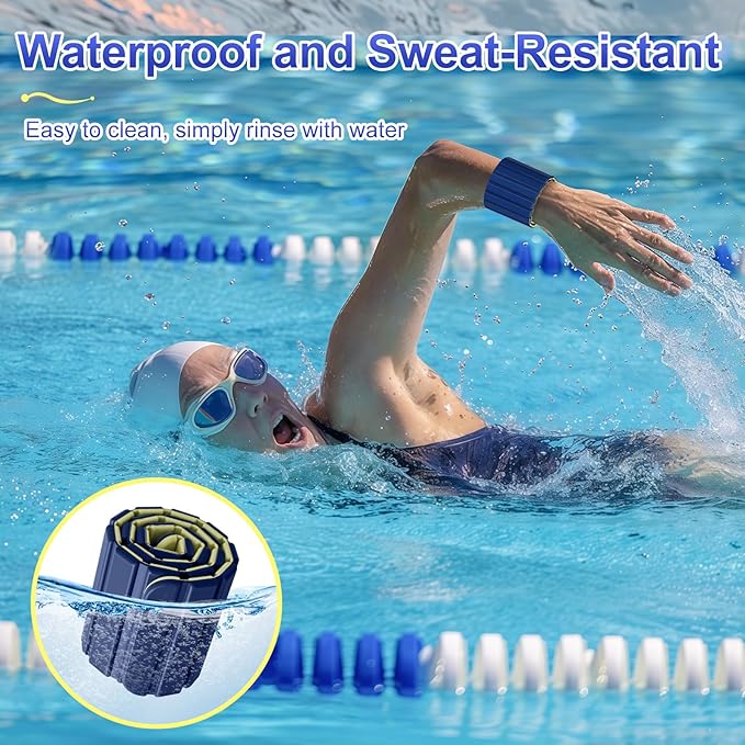 2025 Upgraded Magnetic Ankle Weights for Women, Wrist Weights,Silicone (Waterproof), Non-Slip, Easy Wear, Adjustable (Men & Women), Ideal for Jogging/Yoga/Pilates & More, Great Gift.(2 Pack)