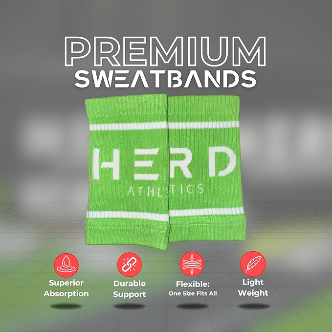 Cotton Wrist Sweatbands β Absorbent, Stretchable Bands for Men & Women β Sweat-Wicking, Anti-Chafing Support for Weightlifting, Cross Training, WODs, Tennis, Running & Fitness