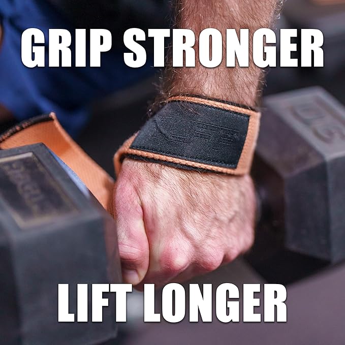 Tuff Lifting Straps - Wrist Straps for Weightlifting, Deadlifts, Powerlifting, and Strength Training - Ideal for Men and Women