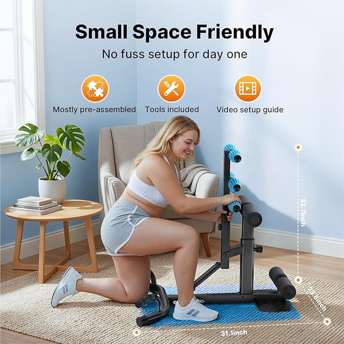 MERACH Deep Squat Machine for Women, Adjustable Glutes Trainer Machine, Core & Leg Exercise, Push Up Board Workout Equipment at Home Gym