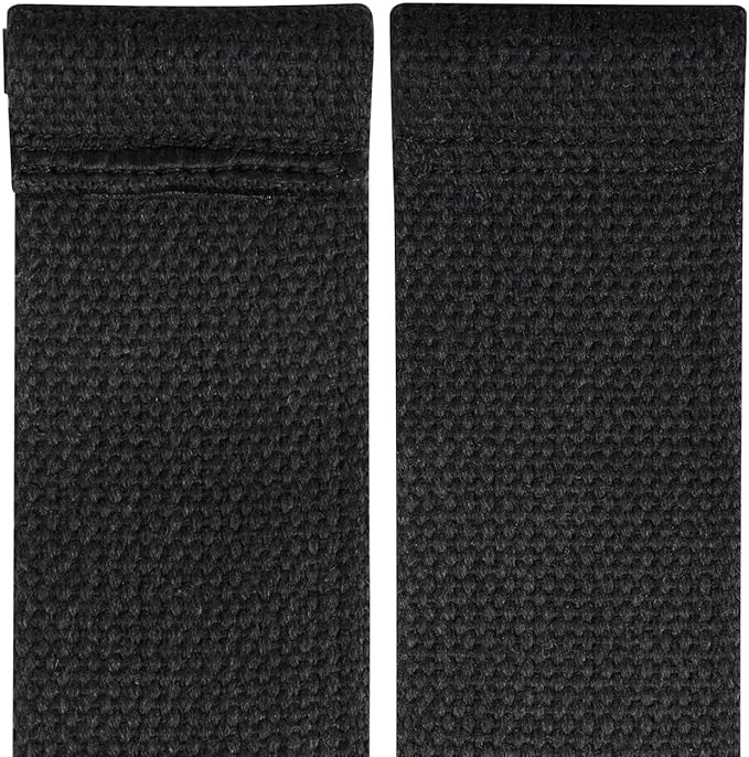Gym Lifting Dowel Straps Neoprene Padded Wrist Wraps for Weight Training, Bodybuilding & Fitness – Wrist and Grip Support, 2 Pack (Jet Black)