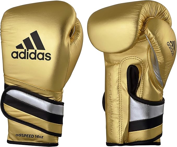 adidas Adi-Speed 501 Pro Kickboxing & Boxing Gloves for Men & Women – Leather Training Gloves for Heavy Bag, Sparring & Fitness