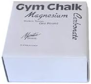 Gym Chalk, Magnesium Carbonate for Gymnastics, Weightlifting, Rock Climbing White - 1Lb, Consists of (8) 2 oz Blocks