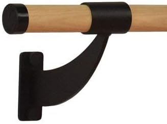 VITA Barre Wall-Mounted Single Ballet Barre, Classic WB15, Wood | Fixed Height, Made in USA, Home, Studio or Gym Exercise Equipment for Kids & Adults | Dance, Fitness, Pilates