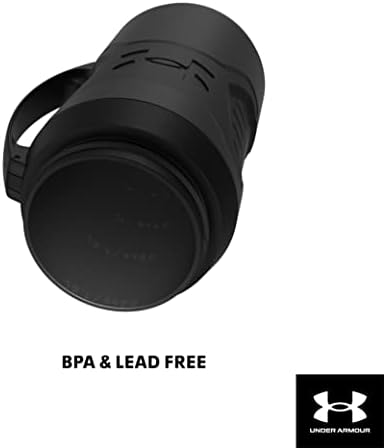 Under Armour Half Gallon Water Bottle Insulated, 64oz Insulated Water Bottle with Handle, Fence Hook, Leak Resistant, for Baseball, Football & More, Vapor Green/Black