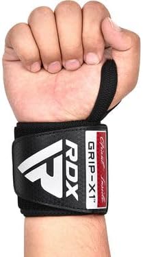 RDX Wrist Wraps for Weightlifting, Cotton Straps Support with Thumb Loop, Gym Wrap for Weight Lifting Powerlifting Competition Strength Training Bodybuilding