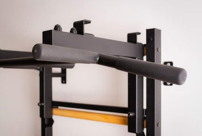 Wooden Swedish Ladder Wall Stall Bar - Indoor Chin Up Bar Workout Equipment for Home Exercise, Physical Therapy, Gymnastics, Fitness