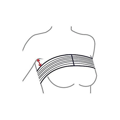Post Surgery Breast Implant Stabilizer and Chest Compression Support Band, Breast Augmentation and Reduction Strap Bandage, One Size Fit Most (Gray)