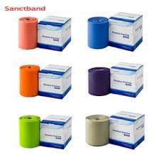 Product of Malaysia Sanctband Level 4 Heavy Blue 50 Yards Resistance Exercise Bands Physical Therapy for Strength Training Yoga Pilates Stretching Stretch Elastic Band Different Strengths Workout
