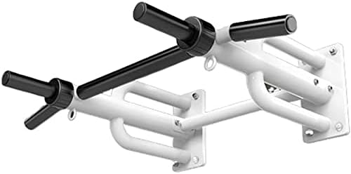 Strength Training Pull Up Bar Horizontal Bar, Wall-Mounted Pull-Up Horizontal Bar, Home Fitness Exercise Equipment, Adult Home Indoor Fitness,White