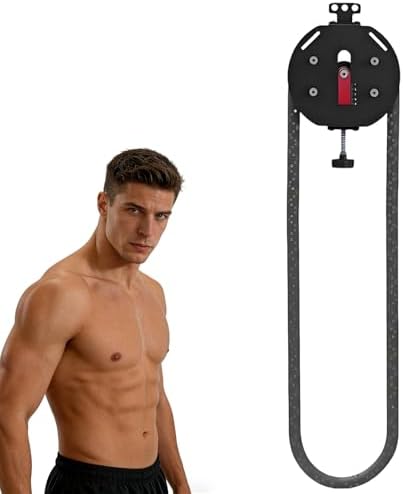 Adjustable Endless Rope Machine for Home Gym - 330lb Load Capacity, 30kg Max Resistance for Full Body Workout, Cardio, HIIT & Strength Training Equipment