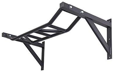 Gronk Fitness Wall Mounted Pull Up Bar | Chin Up Bar | Multi Grip Pull Up Station | Perfect for Commercial and Garage Gym