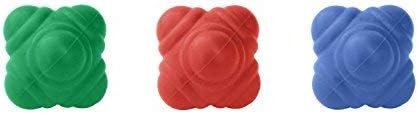 GSi Bounce Reaction Balls for Agility Reflex Speed Fitness Outdoor and Coordination Training (72 mm)