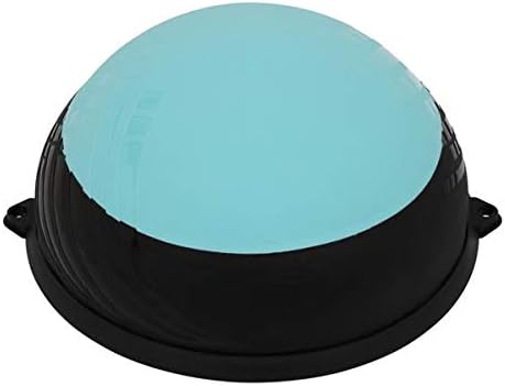 Balance Ball Balance Trainer, Half Ball with Resistant Band, Strength Exercise Fitness Yoga with Foot Pump (Blue)