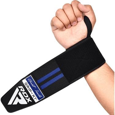 RDX Wrist Wraps for Weightlifting, Cotton Straps Support with Thumb Loop, Gym Wrap for Weight Lifting Powerlifting Competition Strength Training Bodybuilding