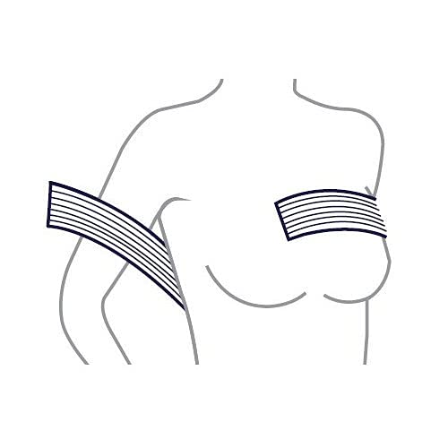 Post Surgery Breast Implant Stabilizer and Chest Compression Support Band, Breast Augmentation and Reduction Strap Bandage, One Size Fit Most (Gray)