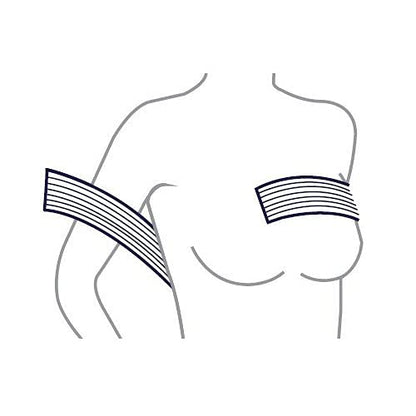 Post Surgery Breast Implant Stabilizer and Chest Compression Support Band, Breast Augmentation and Reduction Strap Bandage, One Size Fit Most (Gray)