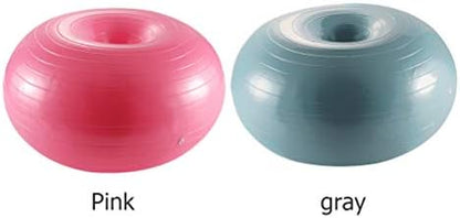 VBESTLIFE Fitness Donut, Exercise Donut Yoga Ball Workout Core Training Stability Ball for Yoga Pilates Balance Training with Inflatable Pump