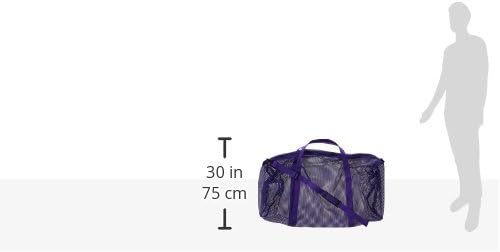 Champion Sports Mesh Duffle Bag – Oversized Breathable Gear Bag with Zipper & Shoulder Strap for Sports, Gym & Travel