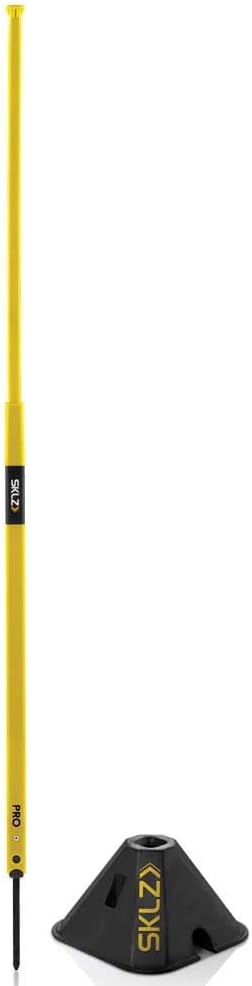 SKLZ Pro Training Telescoping Agility Poles for Soccer Drills and Training (Set of 8),Yellow