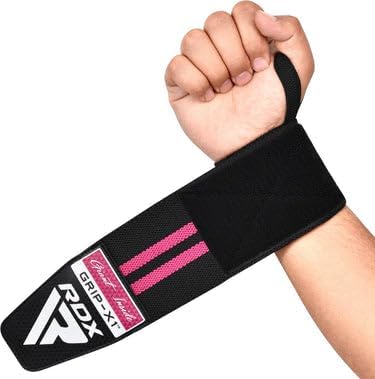RDX Wrist Wraps for Weightlifting, Cotton Straps Support with Thumb Loop, Gym Wrap for Weight Lifting Powerlifting Competition Strength Training Bodybuilding