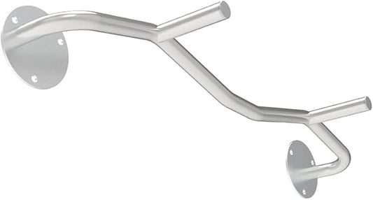 Steel & Stainless Steel Pull-up Bar, Fitness Horizontal Bar, Wall-Mounted Strength Training Equipment, Suitable for Home Indoor & Outdoor (Stainless Steel Handle)