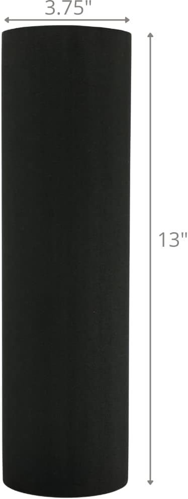 High-Density Foam Roller for Muscle Recovery & Massage, 13" x 3.75" EVA Firm Roller for Warm-Up/Cooldown, Yoga & Pilates, Includes Carry Case (Black)