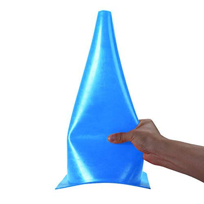 [7 Pack] Traffic Safety Cones, 15 Inch Orange Parking Cones Training Cones, Plastic Cones for Indoor/Outdoor Activity & Festive Events