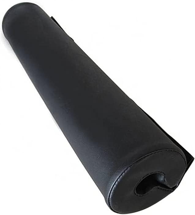 French Fitness FF-PBP Polyurethane Barbell Pad – Thick Cushion Support with Velcro Fastener, Waterproof, Non-Slip PU Shell for Squats, Hip Thrusts & Weightlifting – Fits Standard Bars