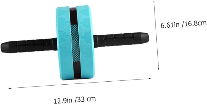 VOSAREA Ab Roller Wheel Fitness Exercise Wheel Set with Knee Pad and Jump Rope, Quiet Abdominal Roller for Core Strength Training, Blue and Black, Home Gym Calisthenics Equipment