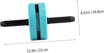 VOSAREA Ab Roller Wheel Fitness Exercise Wheel Set with Knee Pad and Jump Rope, Quiet Abdominal Roller for Core Strength Training, Blue and Black, Home Gym Calisthenics Equipment