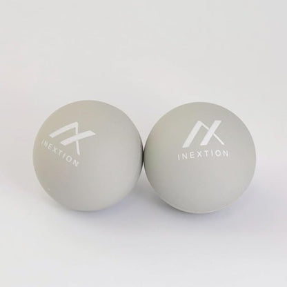 Therapy Massage Balls (2-Pack), High-Density Fascia Balls for Targeted Muscle Relaxation & Daily Recovery - 50D & 65D Hardness Options (Serene Gray + Serene Gray (65D+65D))