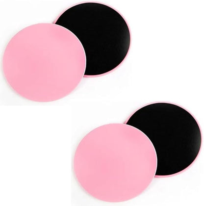 4Pcs Dual Sided Gliding Discs Core Sliders Ultimate Core Ab Fitness Trainer. Leg Exercise Gear for Gym, Home, Yoga, Pilates | Strengthen Abdomen, Burn Fat, Improve Balance
