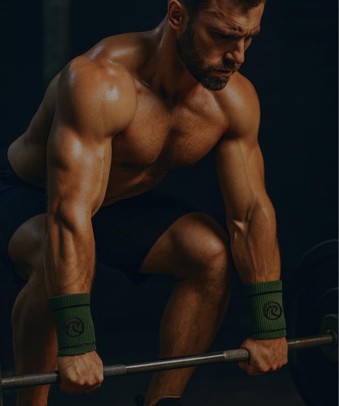 Rehband Wrist Bands Sweat-Absorbing & Supportive Wrist Bands for Training, Gym & Workout, Breathable, Comfortable & Stabilizing