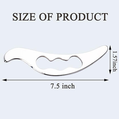 Feelfree Stainless Steel Guasha Scraping Massage Tool for Soft Tissue, Physical Therapy Stuff Used for Back, Legs, Arms, Neck, Shoulder (Bird Shape)