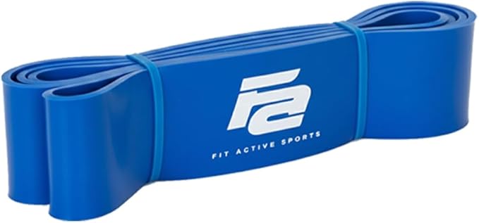 Fit Active Sports Resistance Workout Exercise Bands for Home, Gym, Stretching, Strength Training, Weightlifting, Pull Up Assist - Indoor and Outdoor Use