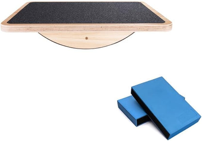 StrongTek Balance Board & Foam Pad Set – Core Training & Desk Fitness Combo