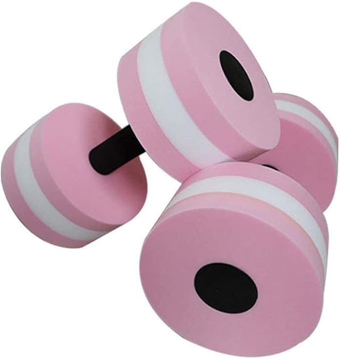 Water Dumbbells, Aquatic Exercise Dumbell, Set of 2 Aerobic Water Exercise Foam Dumbbells Pool Resistance for Men Women Weight Loss Water Sports Fitness Tool