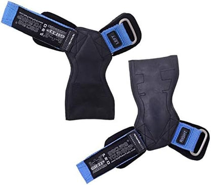 Lifting Grips PRO Weight Gloves Heavy Duty Barbell Gymnastics Straps Alternative to Power Hooks Deadlifts Adjustable Neoprene Padded Wrist Wrap