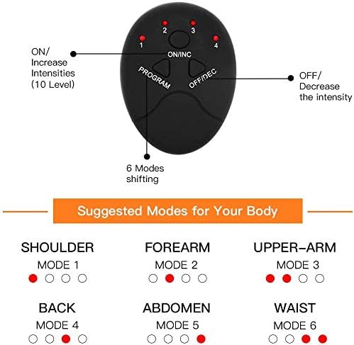 Fitness Belt Abs Stimulator Muscle Training Fitness Workout Equipment Ab Core Toner Belt for Abdominal/Arm/Leg for Home Use