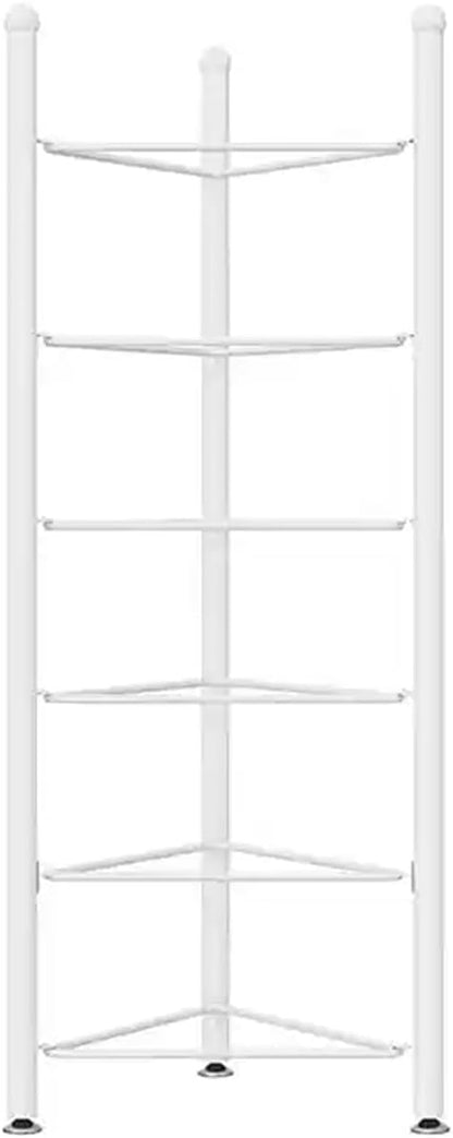 3/5/6/7 Tier Floor Stand Storage Organizer Exercise Half Balance Ball Storage Rack, Home Gym Workout Equipment for Bosu Slam Bowling Medicine Balls(White,6 Layer - 63in)