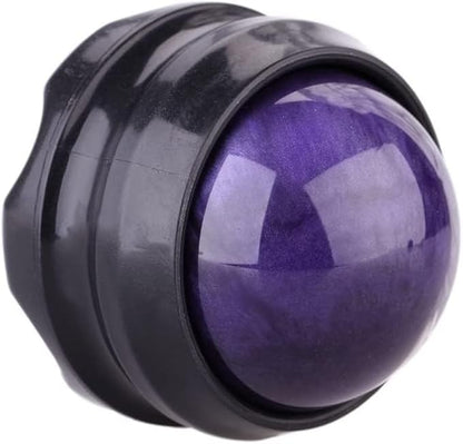Manual Massage Ball Pain Relief Back Roller Massager Self Massage Therapy & Relax Full Body Tools for Sore Muscle Joint Pain Essential Oils or Lotion Relax (Purple)