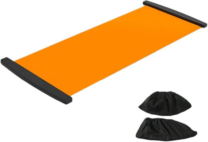 Slide Board with Shoe Cover Slimming Exercise Slide Mat for Leg Pot Training Fitness Athletic Training, for Low Impact Balance Training