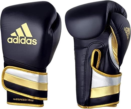 adidas Adi-Speed 501 Pro Kickboxing & Boxing Gloves for Men & Women – Leather Training Gloves for Heavy Bag, Sparring & Fitness