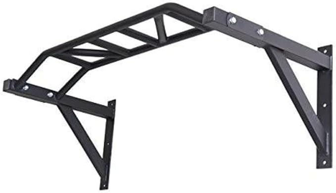 Gronk Fitness Wall Mounted Pull Up Bar | Chin Up Bar | Multi Grip Pull Up Station | Perfect for Commercial and Garage Gym