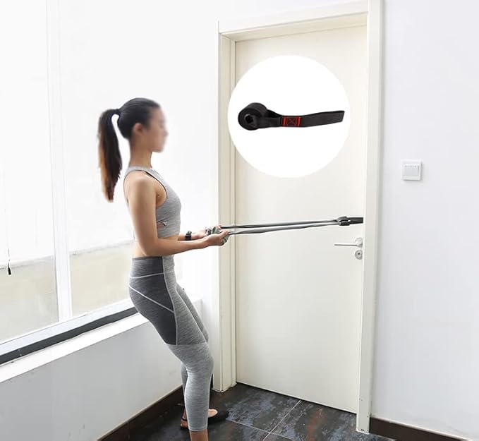 3 PCS Resistance Bands Door Anchor Attachment Secure Door Anchor Heavy Duty Door Anchor for Resistance Bands Door Jamb Anchor Fitness Workout Band Door Anchor