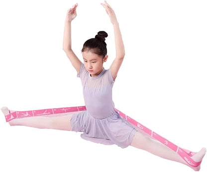 2-Pack Adjustable Kids Dance Stretch Bands - 8-Loop Elastic Bands for Ballet, Latin, Yoga, Gymnastics & Stretching - Flexible, Multi-Section Design for Dance Training & Flexibility