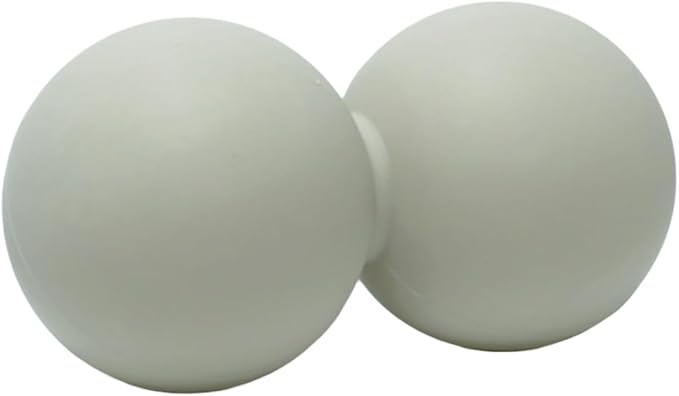 Peanut Massage Ball, Silicone Double Lacrosse Balls for Myofascial Release, Muscle Soreness Relief and Yoga, Peanut Ball for Massaging Back, Neck, Waist (Grey)